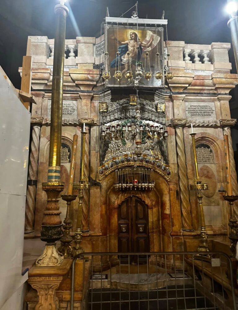 A Edícula do Santo Sepulcro, em Jerusalém